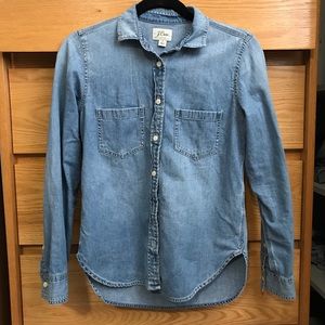 J-Crew Denim Button-Up
